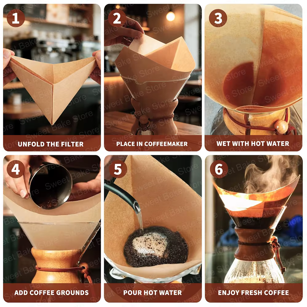 Filtres à café pour cafetière à filtre