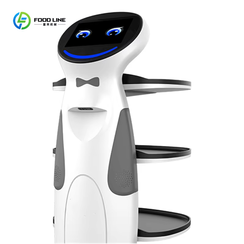 Robot de livraison alimentaire commercial intelligent personnalisé avec système d'évitement d'obstacles pour restaurants, hôtels, cafés, services de traiteur et lieux de réception
