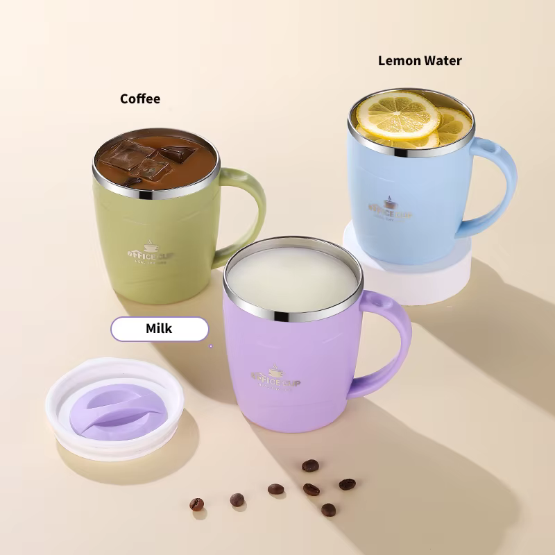 Tasse à café au lait en acier inoxydable