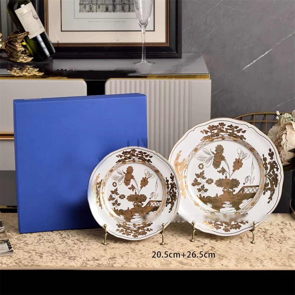 Tasse en céramique italienne assiette vaisselle thé de l'après-midi