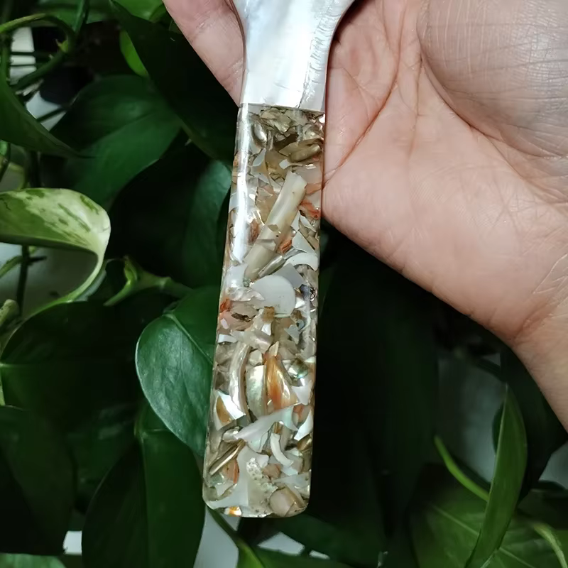 Cuillère à riz en nacre