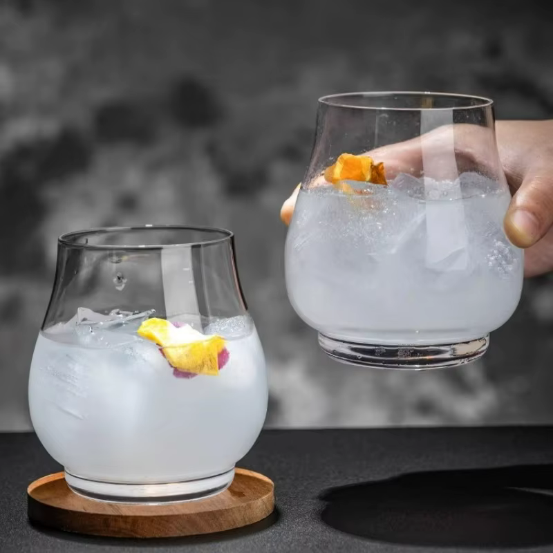 Verres à Cocktail Fermés Créatifs en Verre à Grand Ventre