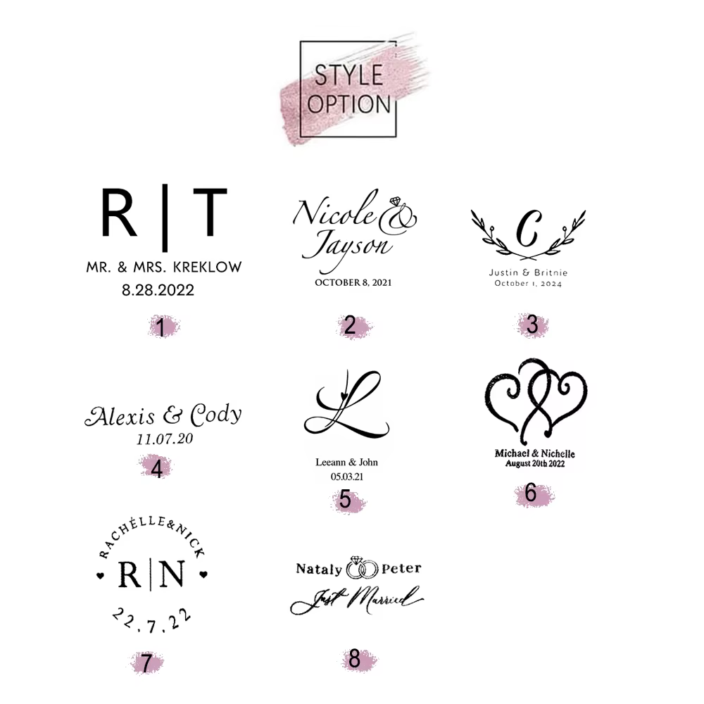 Serviettes personnalisées pour dîner de fiançailles et de mariage