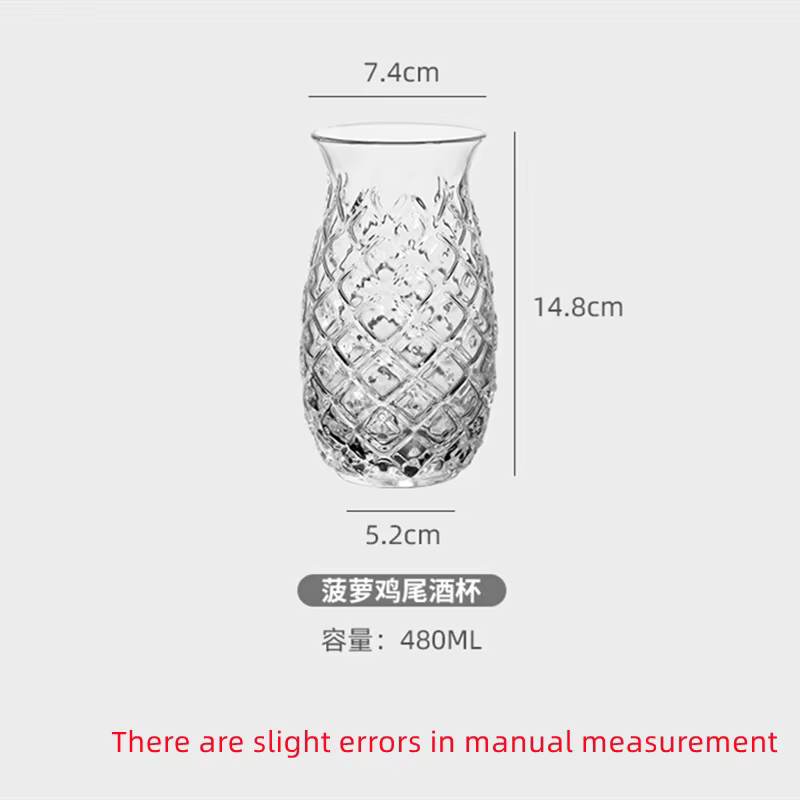 Verre à cocktail créatif en forme d'ananas