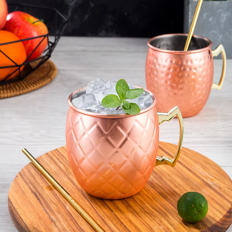 Tasse de mule de moscou en acier