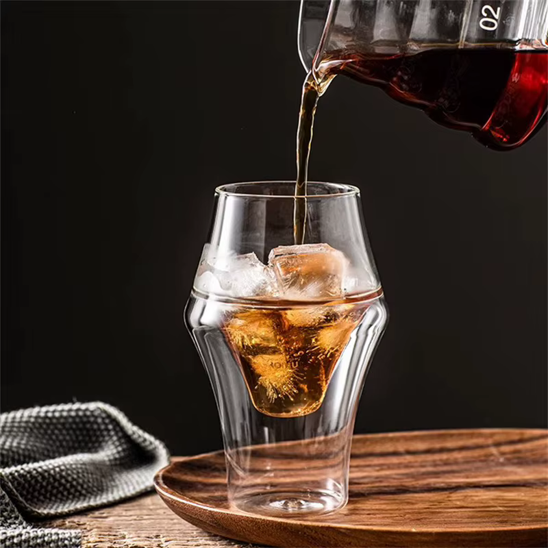 Tasse à café expresso en verre à double paroi