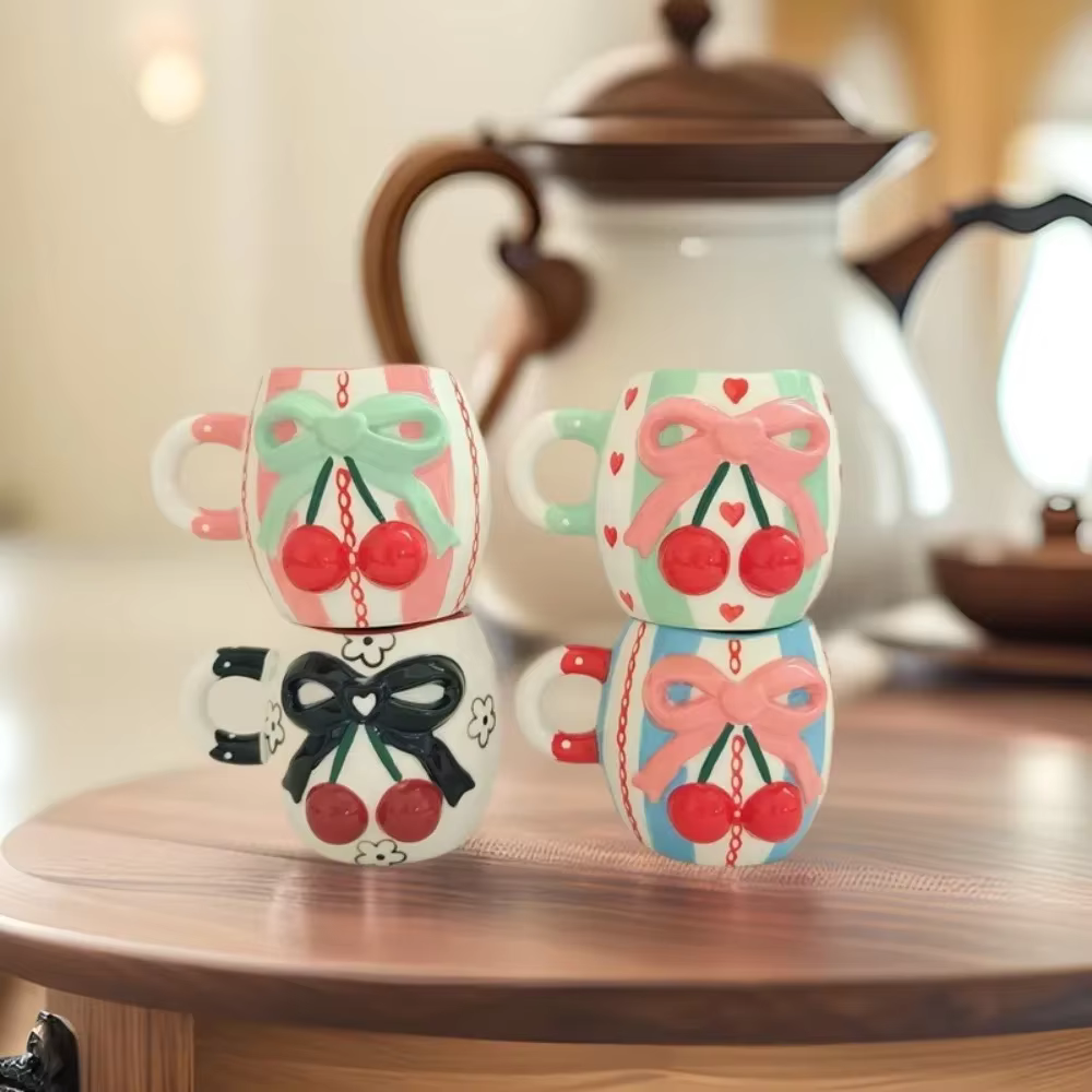 Tasse à café en forme de fleur rose pour femmes et filles