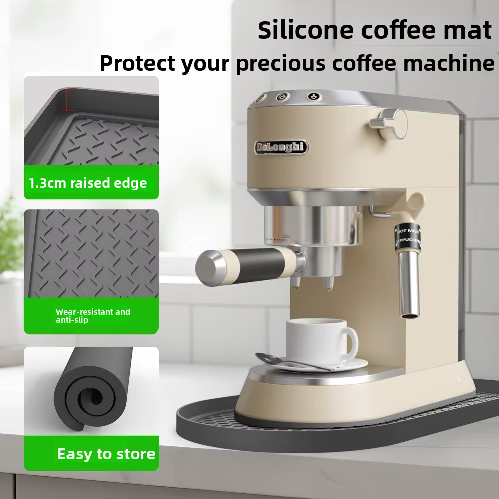 Tapis de protection en silicone pour machine à café 40x20cm