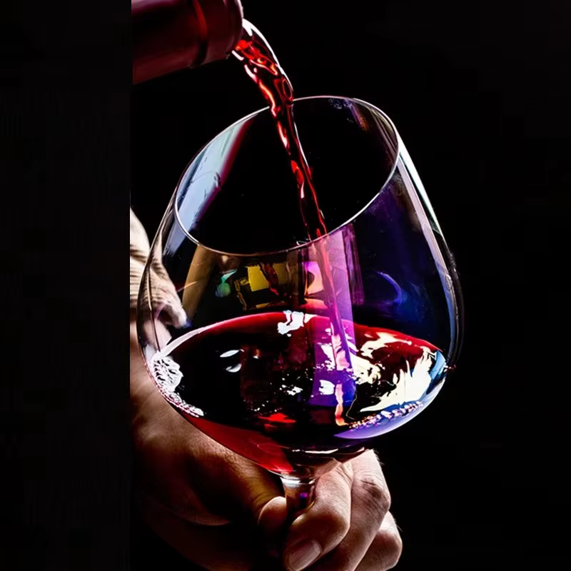 Verre à vin à Champagne biseauté créatif
