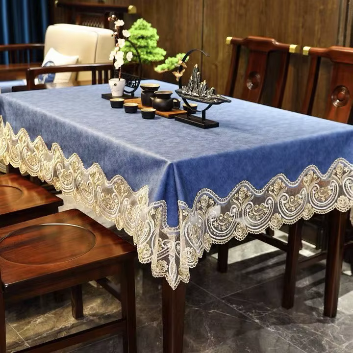Nappe en cuir PU dentelle imperméable