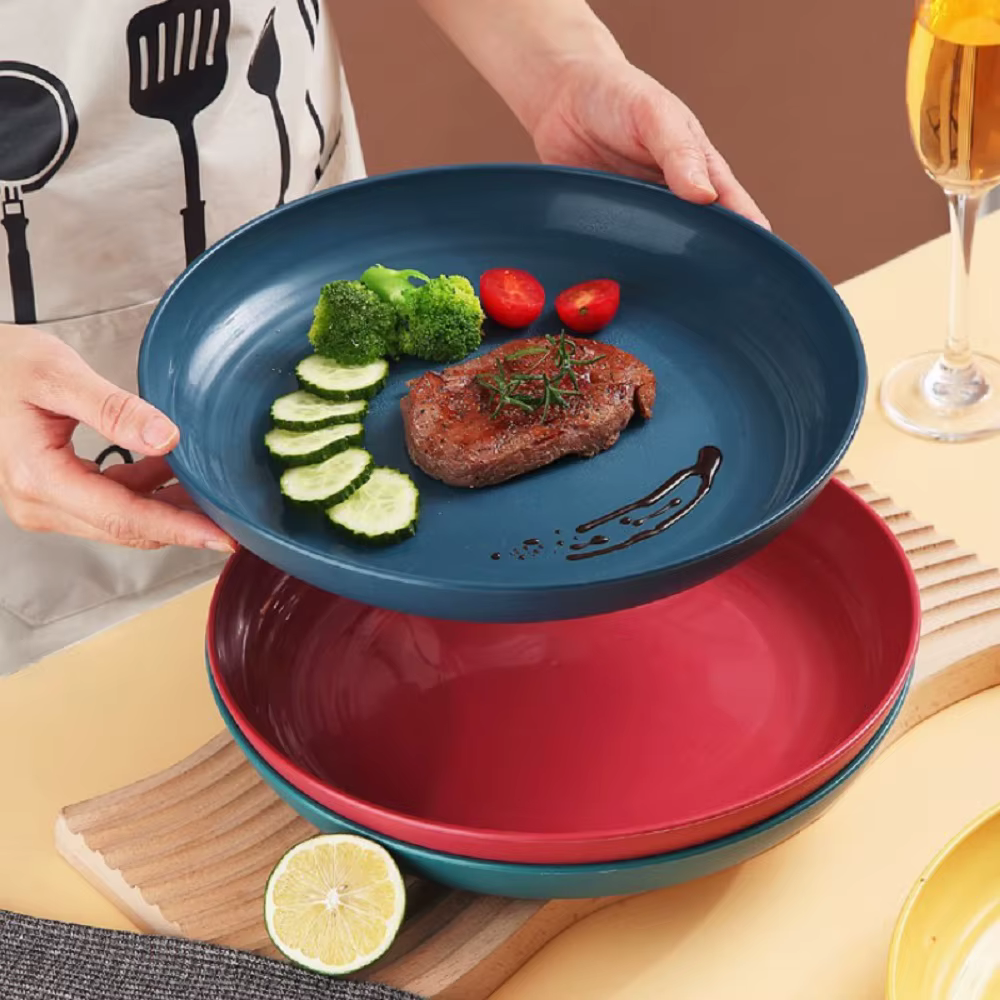 Assiettes à dîner en paille de blé