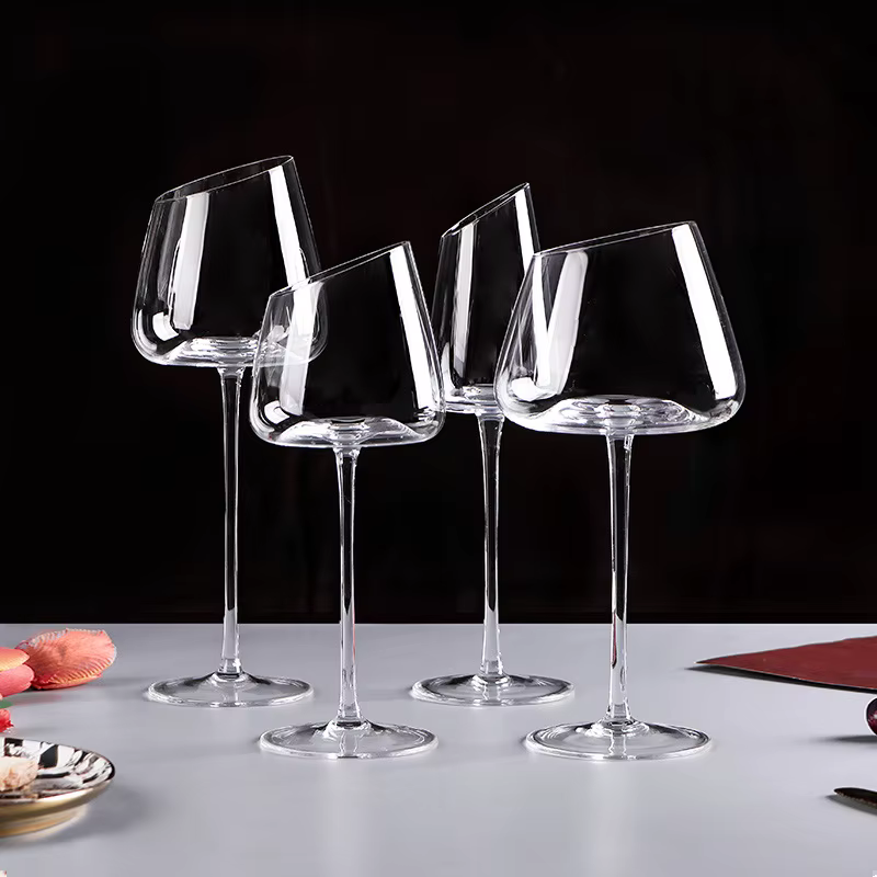 4/2/1Pc Haut De gamme Longue Tige Gobelet en Verre à Vin Rouge Coupe Outil de Cuisine Champagne Verre Bordeaux Bourgogne Cadeau De Fête De Mariage Verrerie