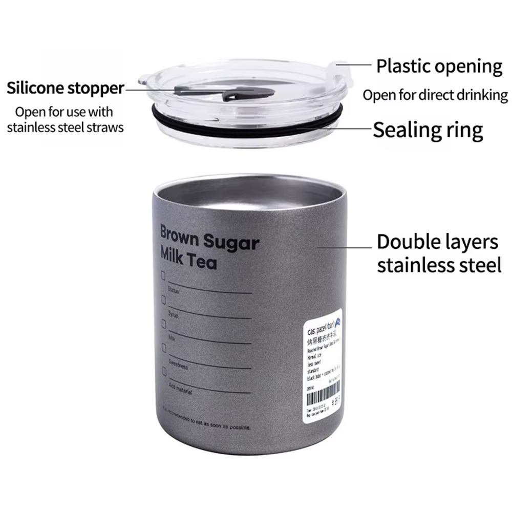 Tasse à café Portable en acier inoxydable de 600ml