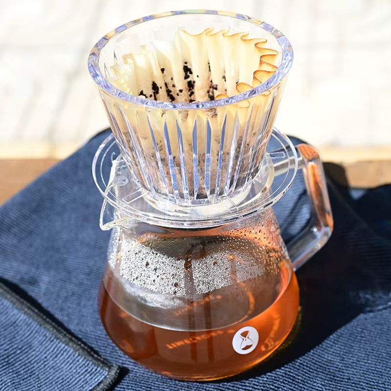 Carafe à café TIMEMORE en verre transparent résistant à la chaleur