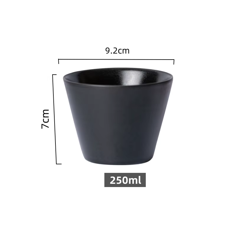 Tasse à café en céramique 200/250ML, couleur unie Simple, tasse à expresso Latte en céramique de haute qualité, tasse de thé au lait pour petit déjeuner, tasses d'eau pour la maison