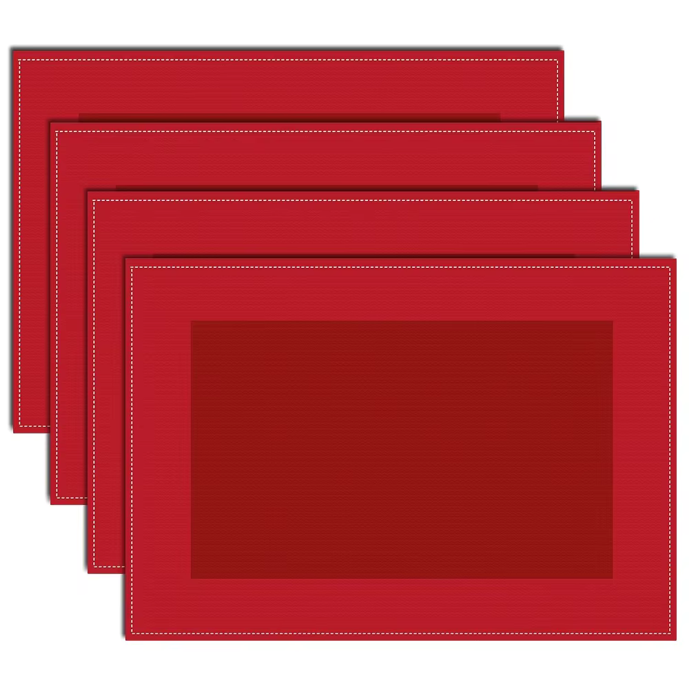 Napperons rouges élégants