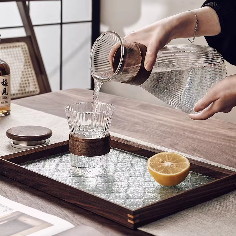Pichet d'eau froide en verre de Style japonais