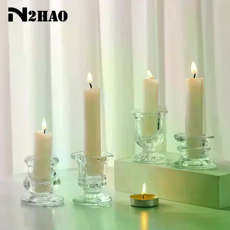 Porte-bougie en verre, nouveauté