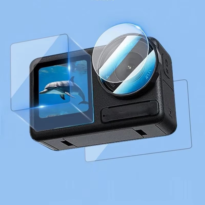 Verre de dureté 9H pour Osmo Action 6, protecteur d'écran et de lentille, verre trempé transparent ultra-HD, accessoires anti-film