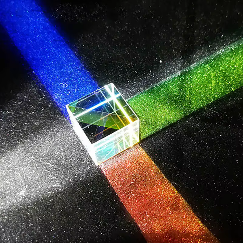 Prisme dichroïque en forme de Cube de verre, 12.7mm, x-cube, pour séparation de faisceau photographique, accessoires de photographie, décoration de cadeaux, lumière mignonne