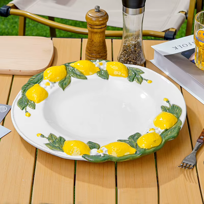 Assiette en céramique personnalisée de Style européen