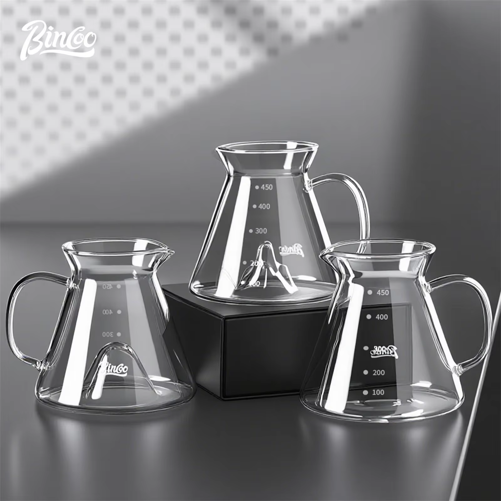 BINCOO 450ml verser sur café goutteur verre partage Pot entonnoir goutte