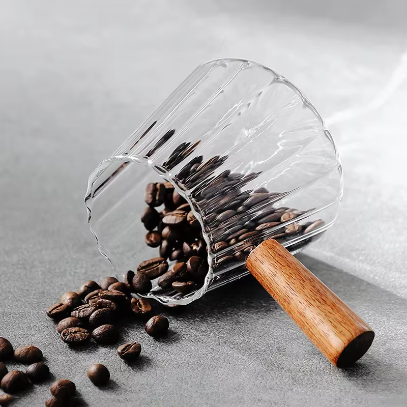 JUSTINLAU Tasse à mesurer expresso avec manche en bois