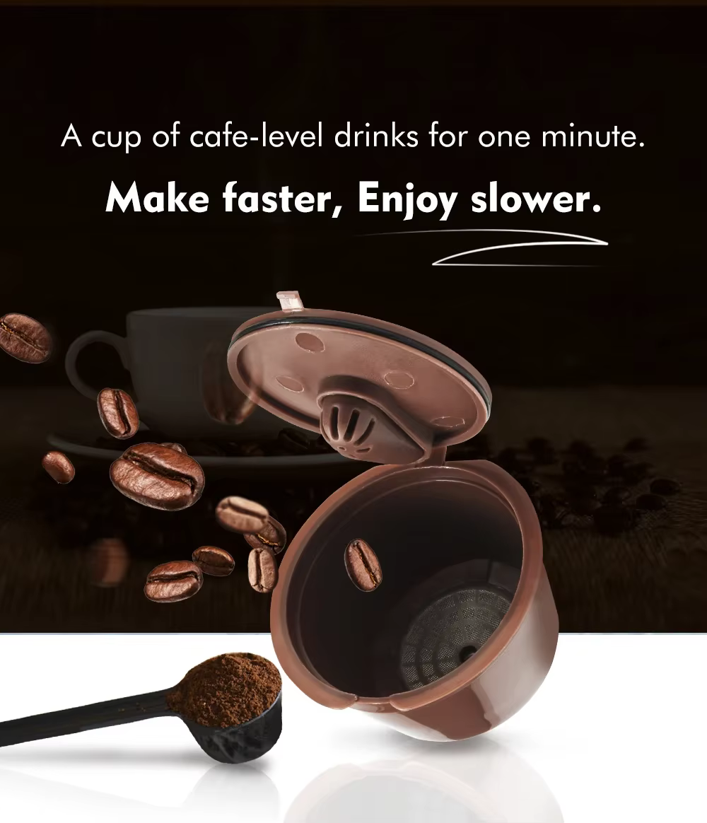 Capsule de café réutilisable pour machine à café Nespresso Dolce Gusto