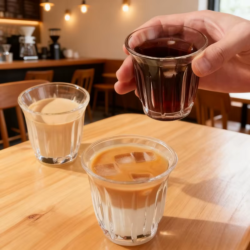 Tasse à café en verre transparent 90/130/160/200ML