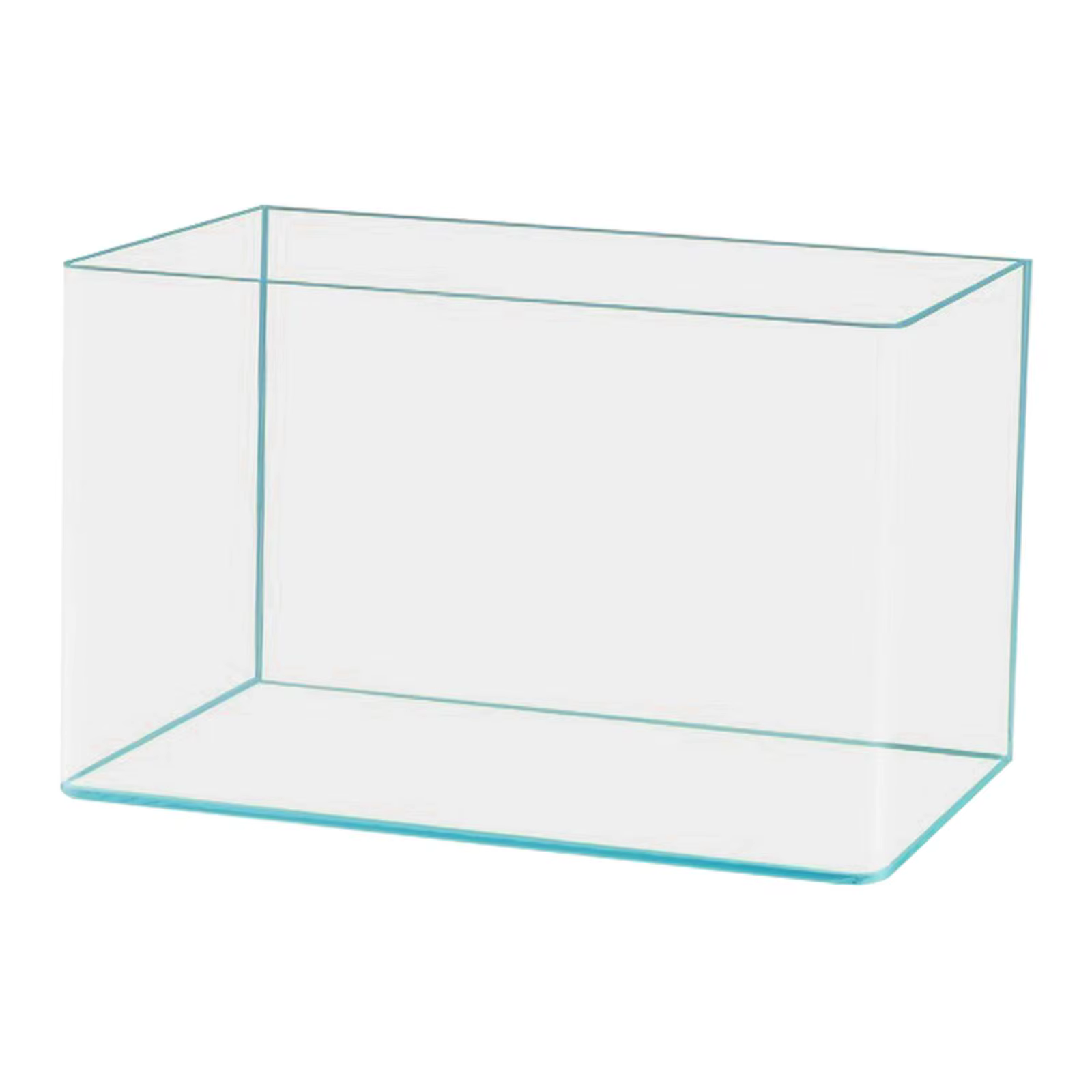 Décoration d'aquarium en verre transparent, facile à nettoyer, réservoir de tortues d'aquarium de bureau minimaliste pour bureau, salon, hôtel, appartement