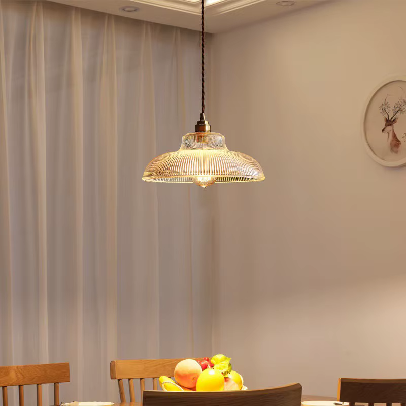 Vintage verre suspension vert lampe suspendue salon Luminaire Hall chambre Table à manger luminaires d'intérieur Lustre LED décor