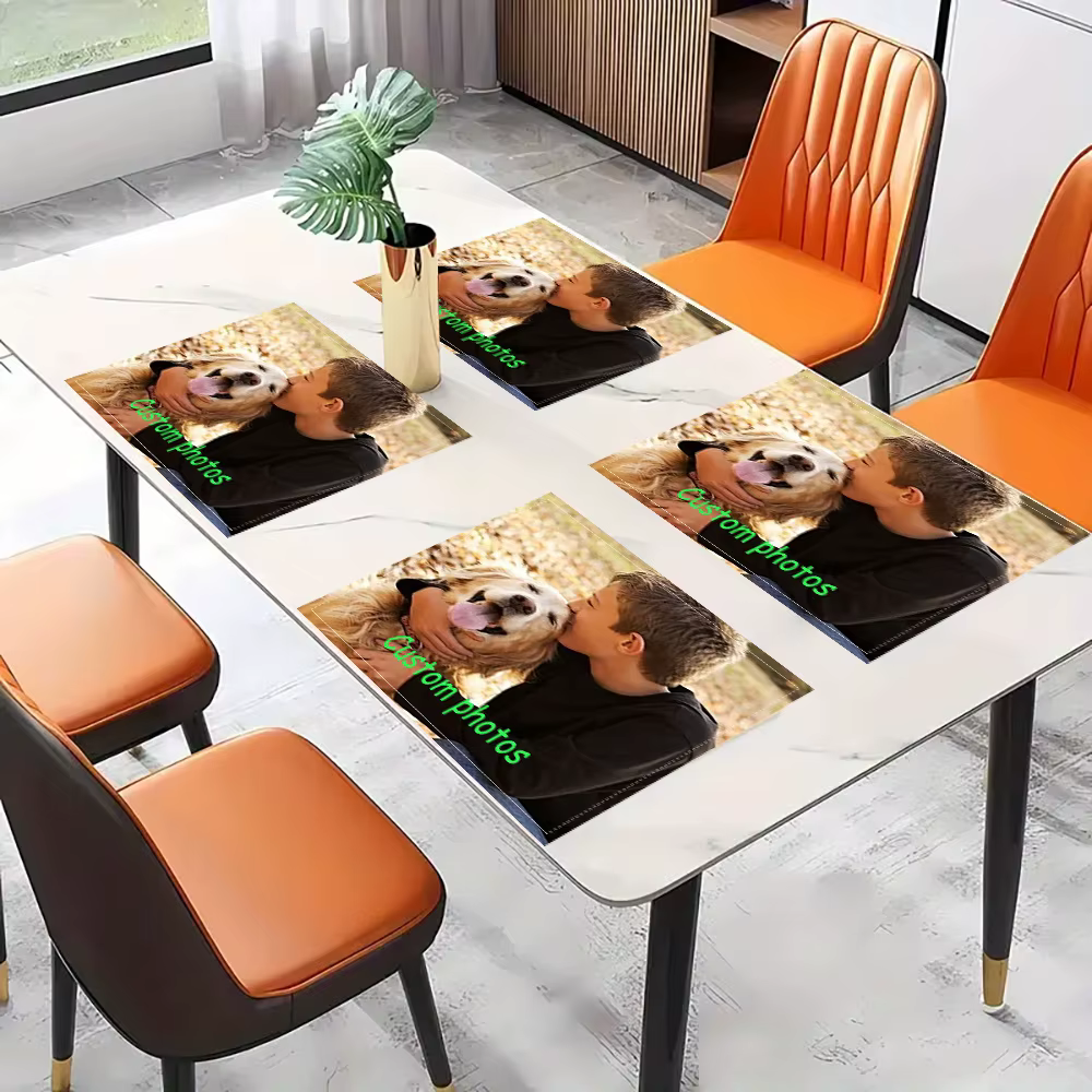 Sets de table personnalisés en photos plates 2D