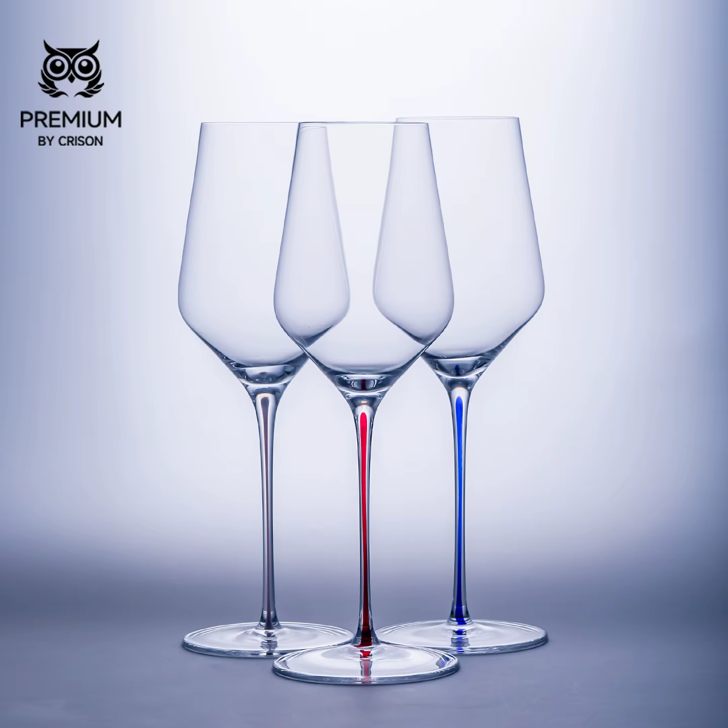 Verre à vin blanc CRISON PREMIUM haut de gamme en verre cristal coloré