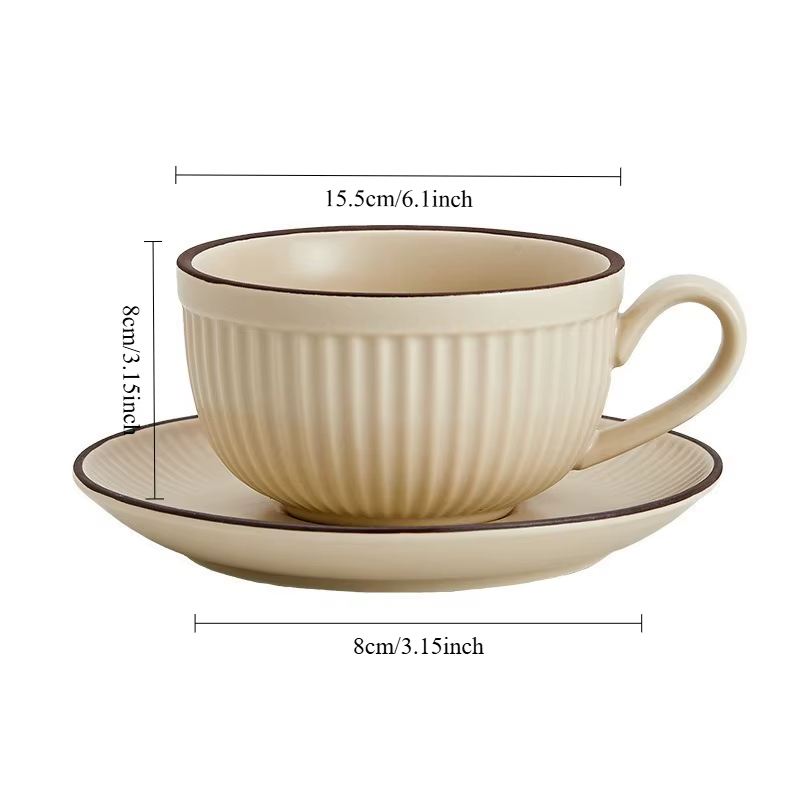 Tasse à café en céramique INS de haute qualité 250ml-300ml