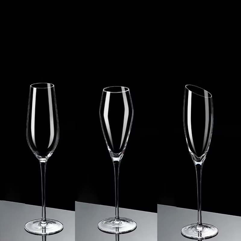 Flûte à Champagne en Clip Soufflé à la Main