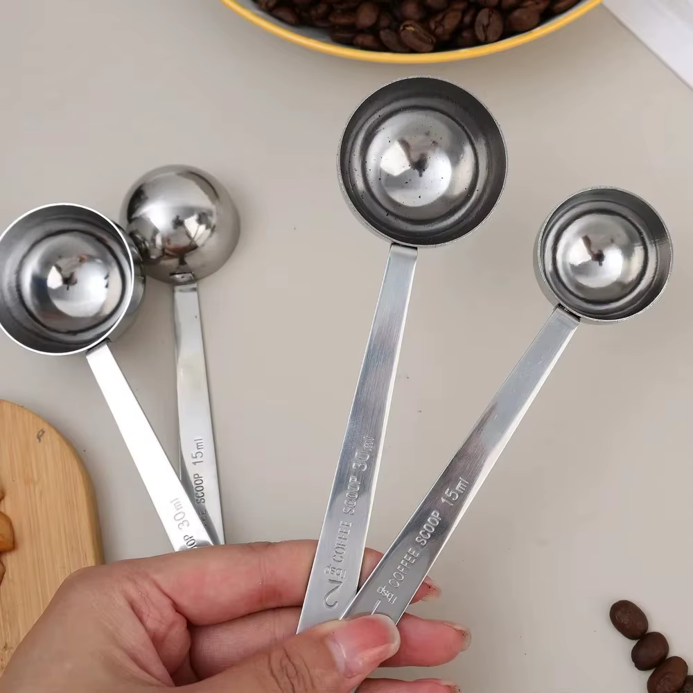 Cuillère à café épaisse en acier inoxydable