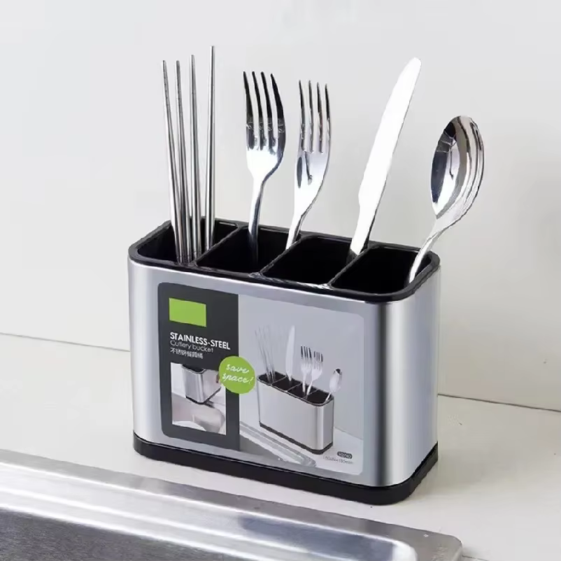 Égouttoir à couverts en acier inoxydable