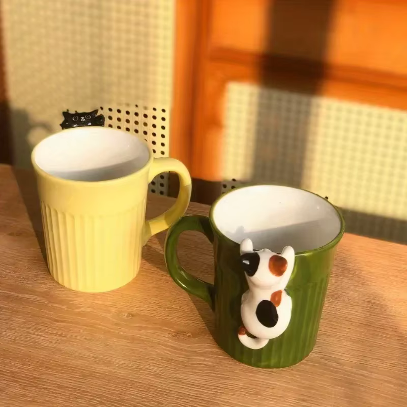 Mug à chat adorable – Tasse à café en céramique mignonne avec motif