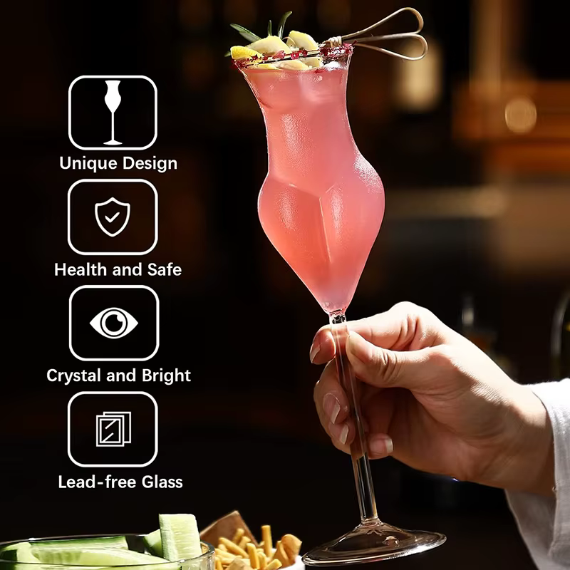 Verres à Cocktail en Verre pour le Vin