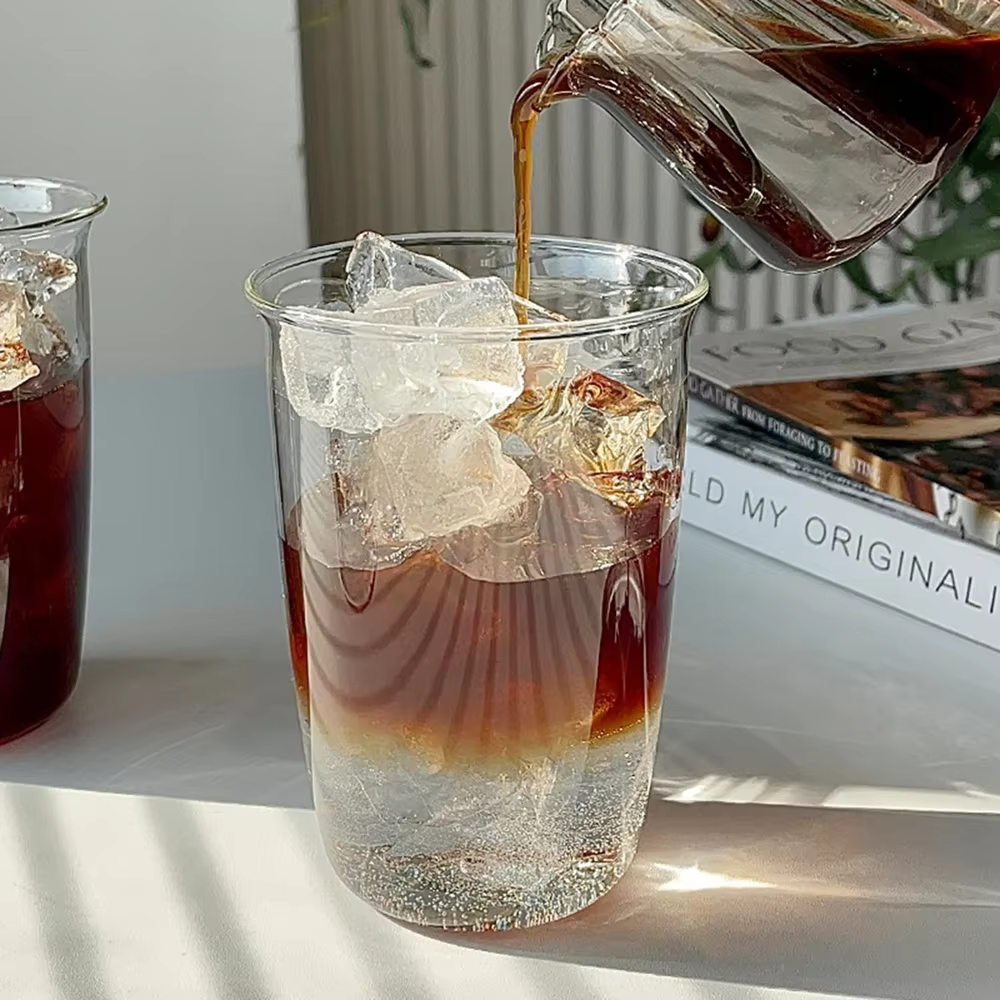 Tasse à café en verre Transparent de 420ml