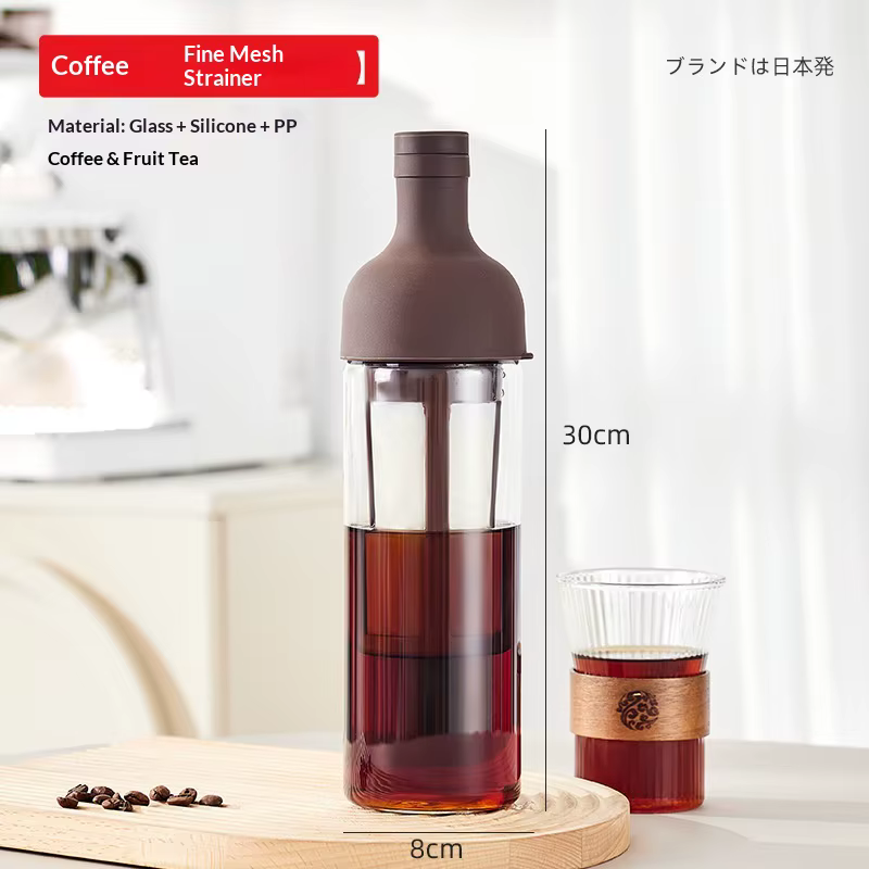 Carafe d'extraction à froid en verre borosilicate de 1000 ml