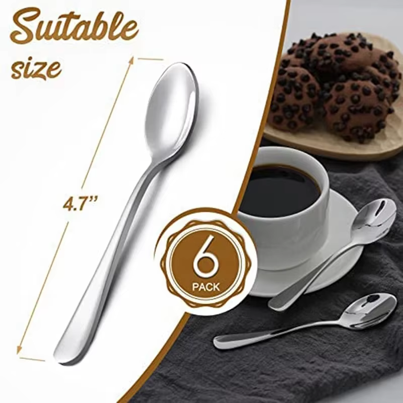 6 pièces de cuillère à expresso