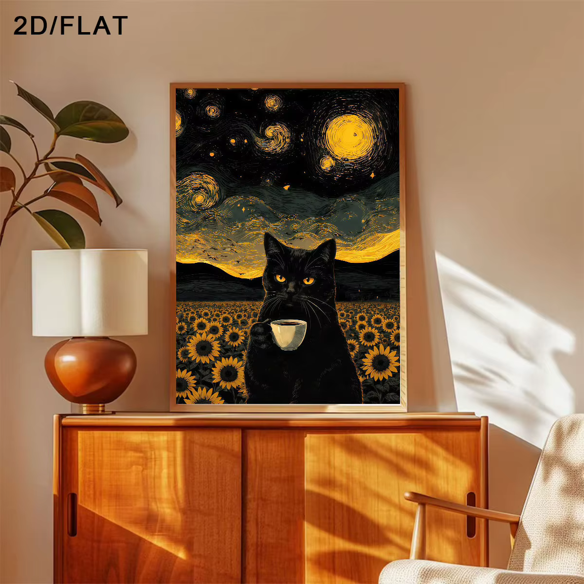 Affiche sur toile moderne abstraite Van Gogh