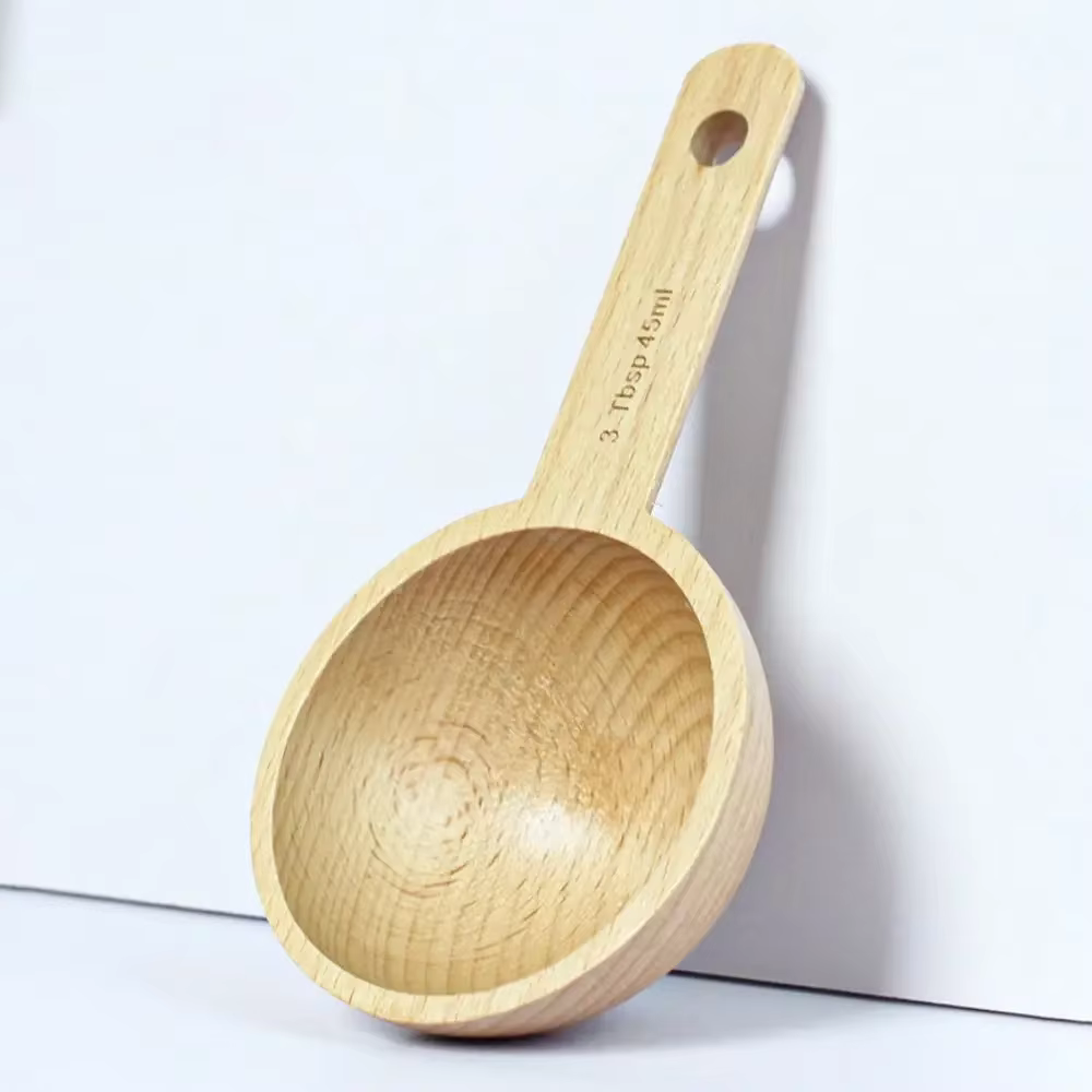Cuillère à mesurer en bois 7.5/10/15/20/30/45ML