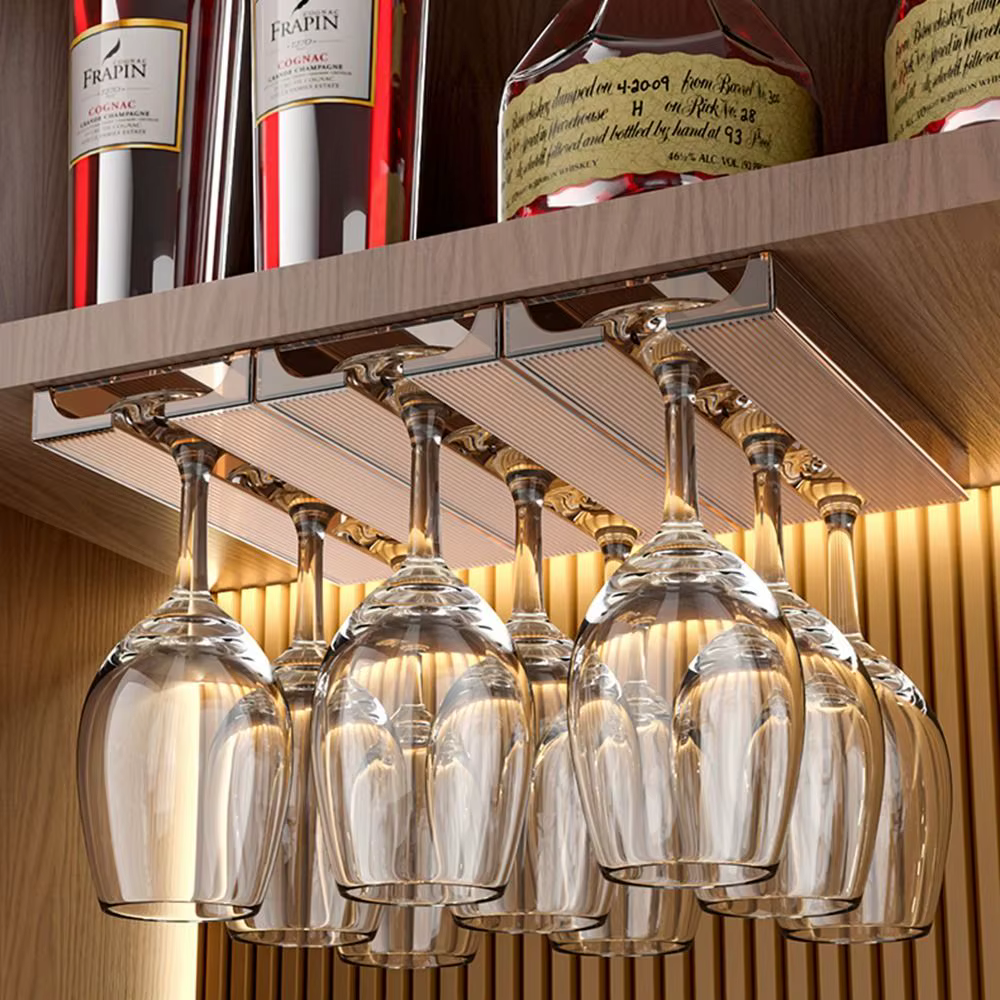 Support à verres à vin transparent