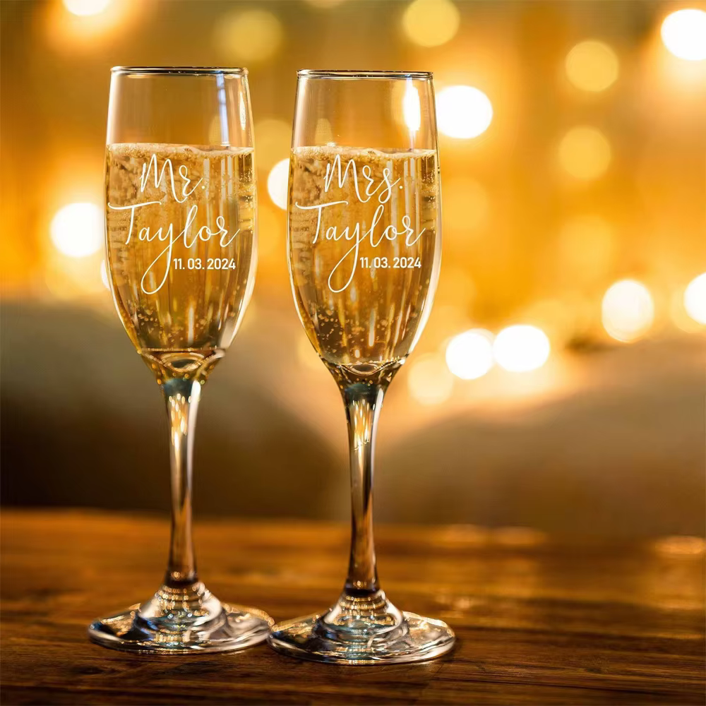 Flûtes à champagne personnalisées