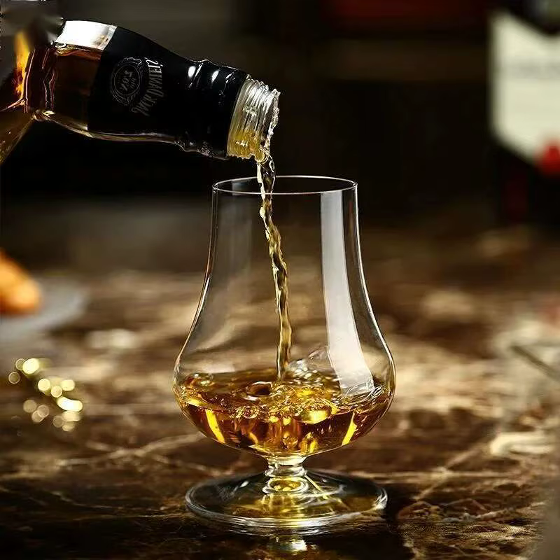 Italie marque Bormioli cristal whisky Copita nez verre flamme motif Cognac Brandy renifleur malt