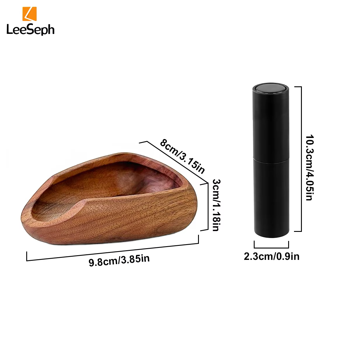 Leeseph – tasse doseuse multifonctionnelle en bois pour grains de café et flacon pulvérisateur léger