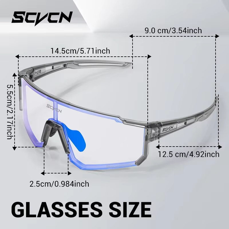 SCVCN lunettes de soleil photochromiques Sports de plein air vélo cyclisme lunettes homme vtt escalade lunettes femmes conduite vélo lunettes nouveau