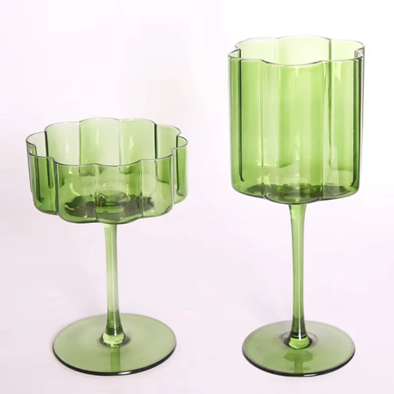 Verre à vin en cristal multicol